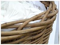 poshpigshogroast.com : Freshly baked rolls in a wicker basket !